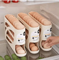 Rolling Egg Dispenser Rack – 3-Tier Auto-Roll Organizer