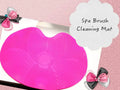 Silicone Makeup Brush Cleaning Mat – Heart-Shaped Deep Cleansing Pad with Suction Cups